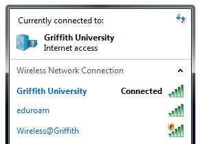 screenshot of wifi connected