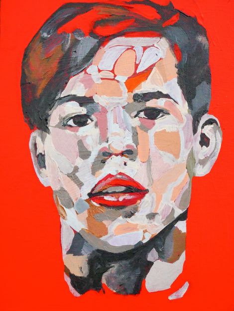 Brigid Holt, Oliver, 2020, Acrylic on Canvas Board, 8 x 11 inch