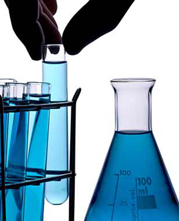 Image of blue chemicals