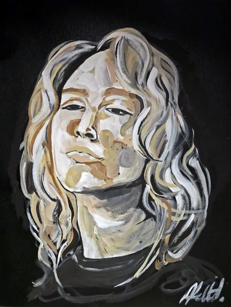 Brigid Holt, Self, 2020, Acrylic on Canvas Board, 16 x 12 inch