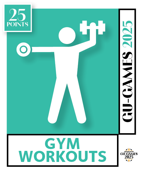 GU Games Gym Workouts - Front