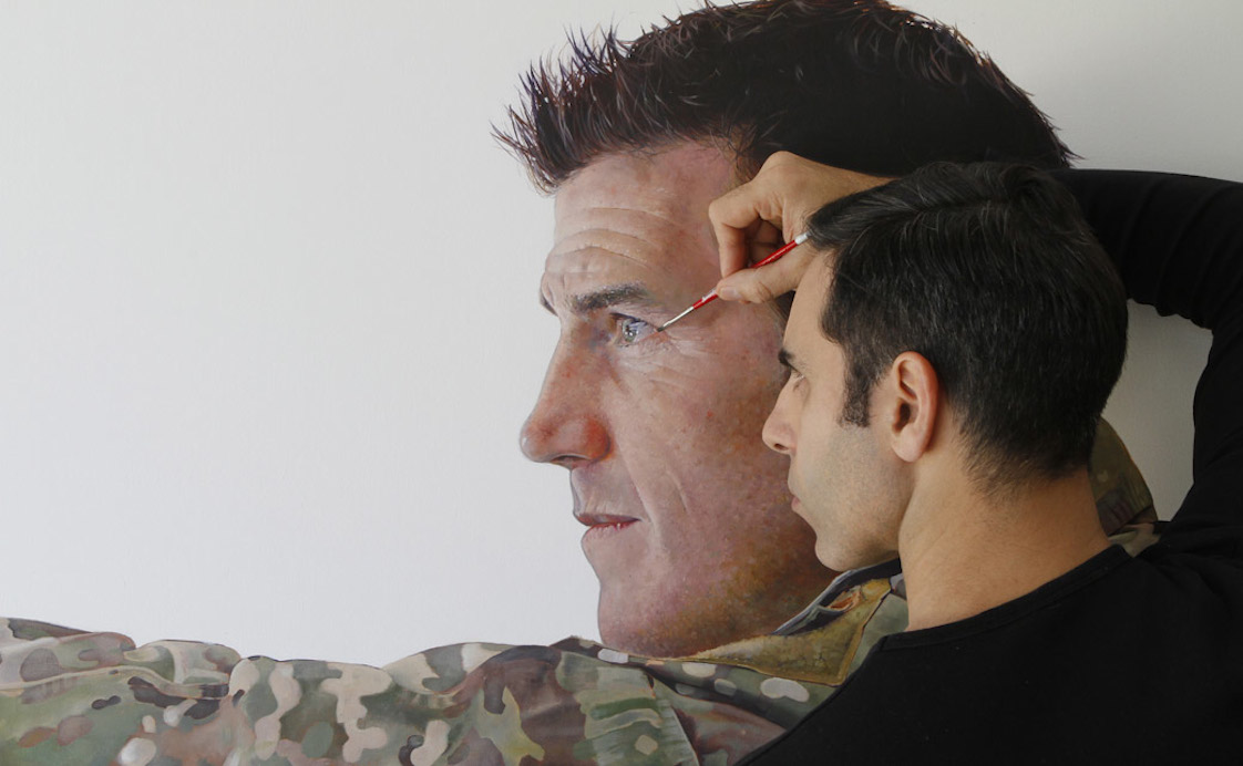 Michael Zavros painting Australian War Memorial Victoria Cross Medal winner Ben Roberts-Smith