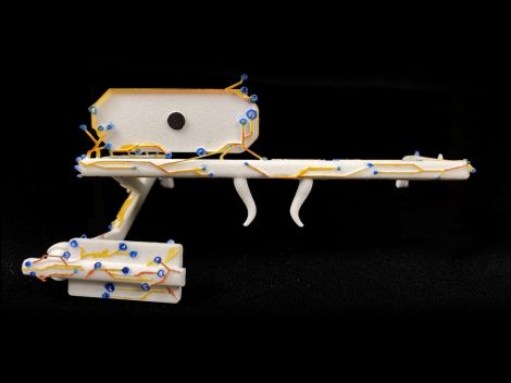 Ashley Llambias, CyberPunk frame, 2020, SLS 3D print