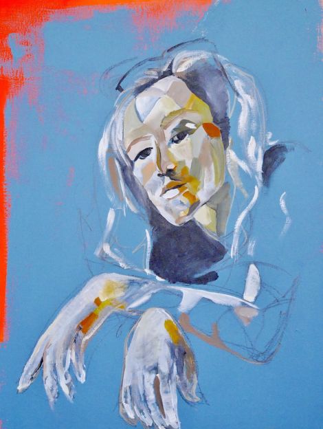 Brigid Holt, Sunk, 2020, Acrylic on Canvas Board, 24 x 18 inch