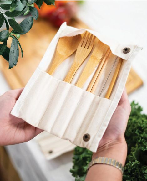 bamboo cutlery set