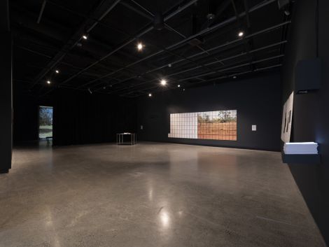 ‘Alana Hunt: Surveilling a Crime Scene (and other examinations) installation view, Griffith University Art Museum, Brisbane. May 2025. Photo: Carl Warner