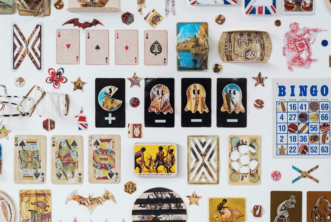 Tony Albert with artwork