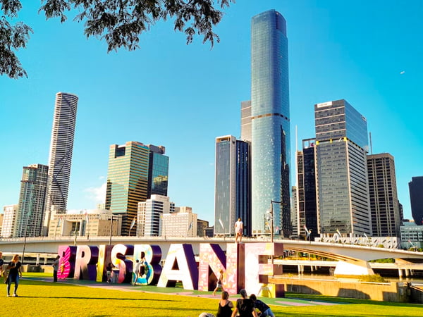 A view of Brisbane city