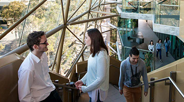 Students in the Sir Samuel Griffith building