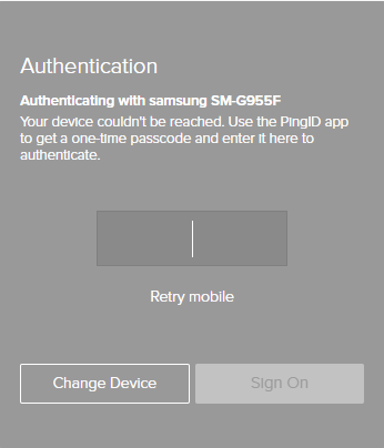 Android authentication time out