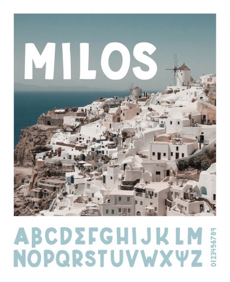 Georgia Crawford, Milos Typeface, 2019