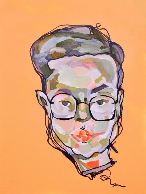 Brigid Holt, Tae Yo, 2020, Acrylic on Canvas Board, 16 x 12 inch