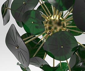 Pilea Glass Chandelier