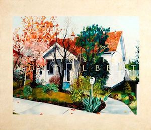 Image Credit, Jenny Watson, House Painting: Mont Albert, Small version, 1976, Oil on canvas. Collection, Mordant Family Collection. Photo Jenni Carter.