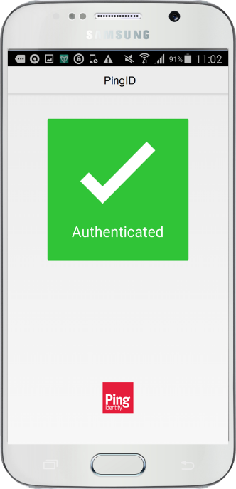 Android authentication success