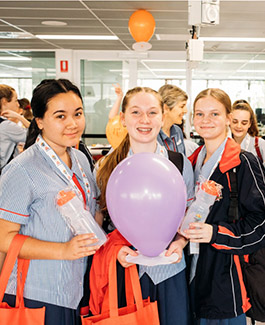 girls at Open Day for Griffith University