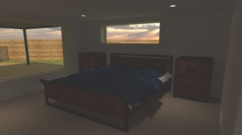 Brodan Goepel, Bedroom Environment, 2020, Rendered Image 67.73 x 38.1 cm