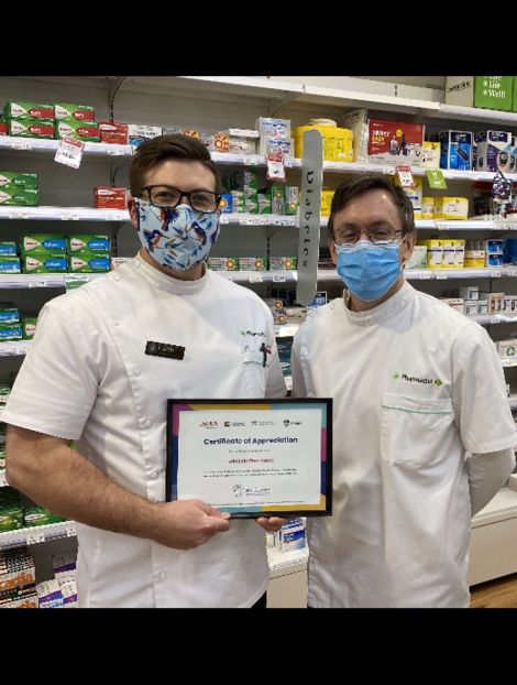 Caleb and Nick at Erindale Pharamcy