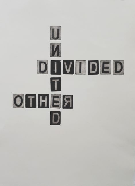 Michelle Wild, “UNITED : DIVIDED” from the series “UN:FAMILIAR”, Multiple etchings on paper, 59 x 39 cm