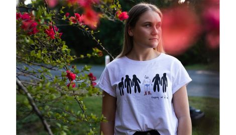 Ashleigh Gibbon, Zealous Zelda T Shirt, Stepping out of Line, 2021