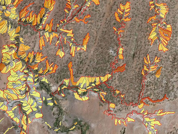 Map with graphics and legend