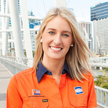 female student wearing protective clothing