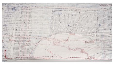 Claudia Mazzotta, <em>Stitching the Unseen, close up of artwork,</em> 2021