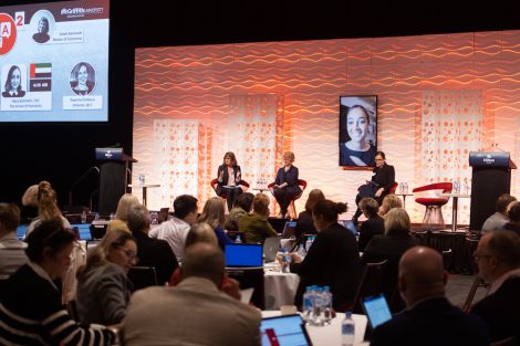 Creating Futures 2022 crowd perspective of stage