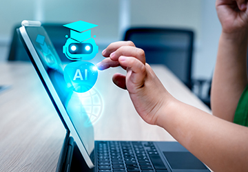 kid learning and training with AI