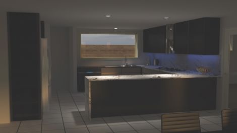 Brodan Goepel, Kitchen Environment, 2020, Rendered Image 67.73 x 38.1 cm