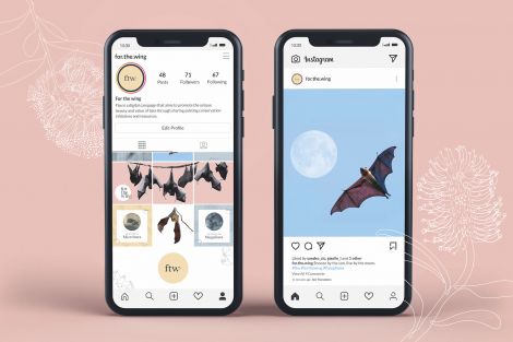 Glenda Grace R. Lapid, For the Wing (Instagram Page), 2020, Digital mock-up, Software used, Adobe Illustrator and Adobe Photoshop, 1080 pixels x 1080 pixels