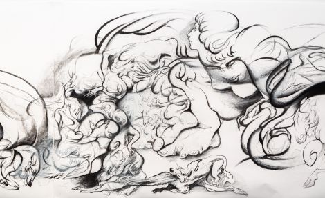 Ella Senbruns, Unfurling (detail shot), 2020