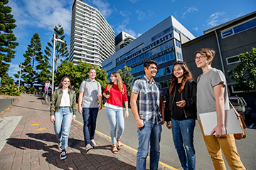Students outside Queensland College of Art