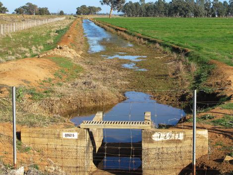 Irrigation canal, north central Victoria
