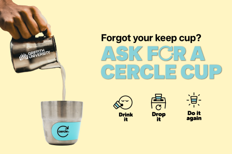 Forgot your keepcup? Ask for a Cercle cup