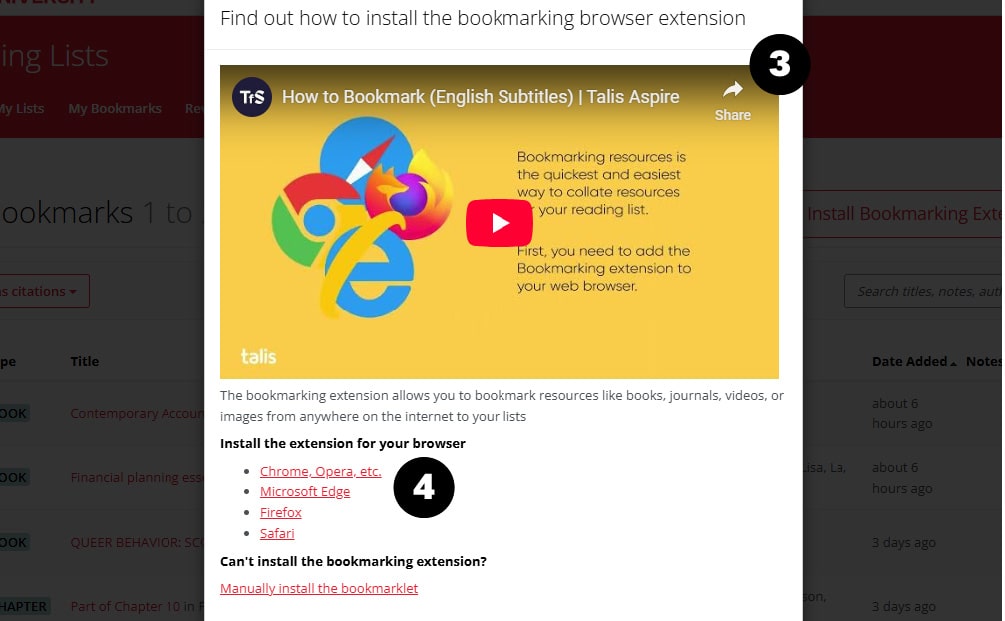 Install Bookmarks