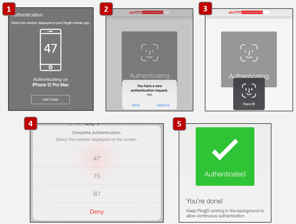 Screenshots with new login process
