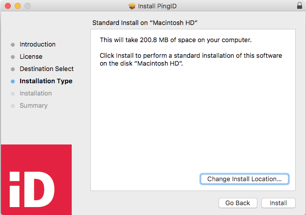 Install location on Mac