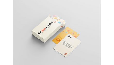 Sophia Seminara, Not Just a Period Card Game and Affirmation Deck, 2021 