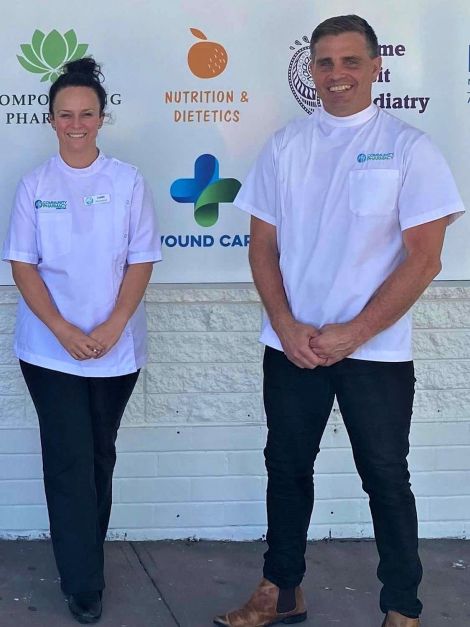 oren and John at My Community Shortland Pharmacy