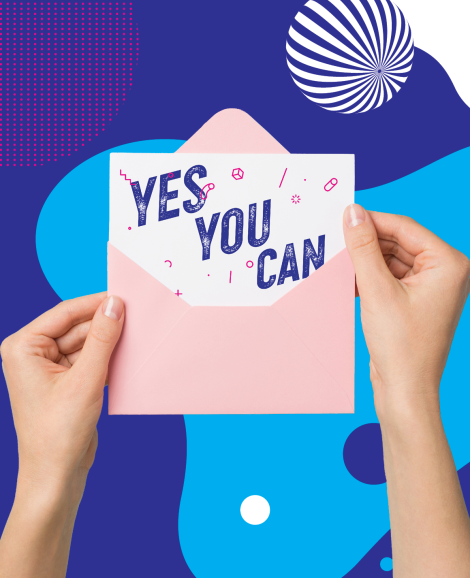 yellow envelope saying you've got this