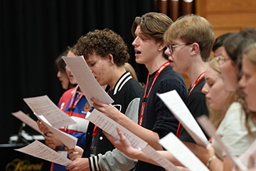 Students performing
