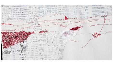 Claudia Mazzotta, <em>Stitching the Unseen, close up of artwork,</em> 2021