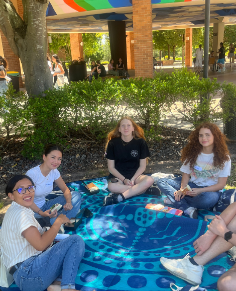 Students at Market Day