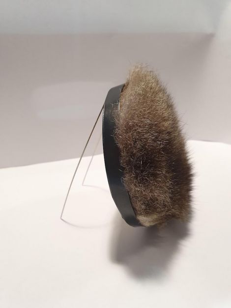 Maddison Bygrave, dyirabun, 2020, Possum, copper, sterling silver, cotton, 10 x 10 cm