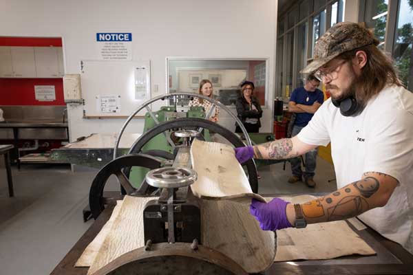 Students print making