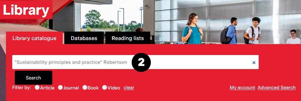 Title search with author