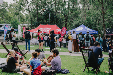 students at truck 'n shop market day
