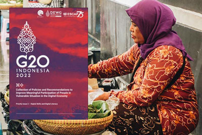 Indonesian woman selling vegetables