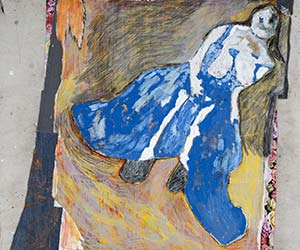 Standing Female with Bared Torso (after Degas)